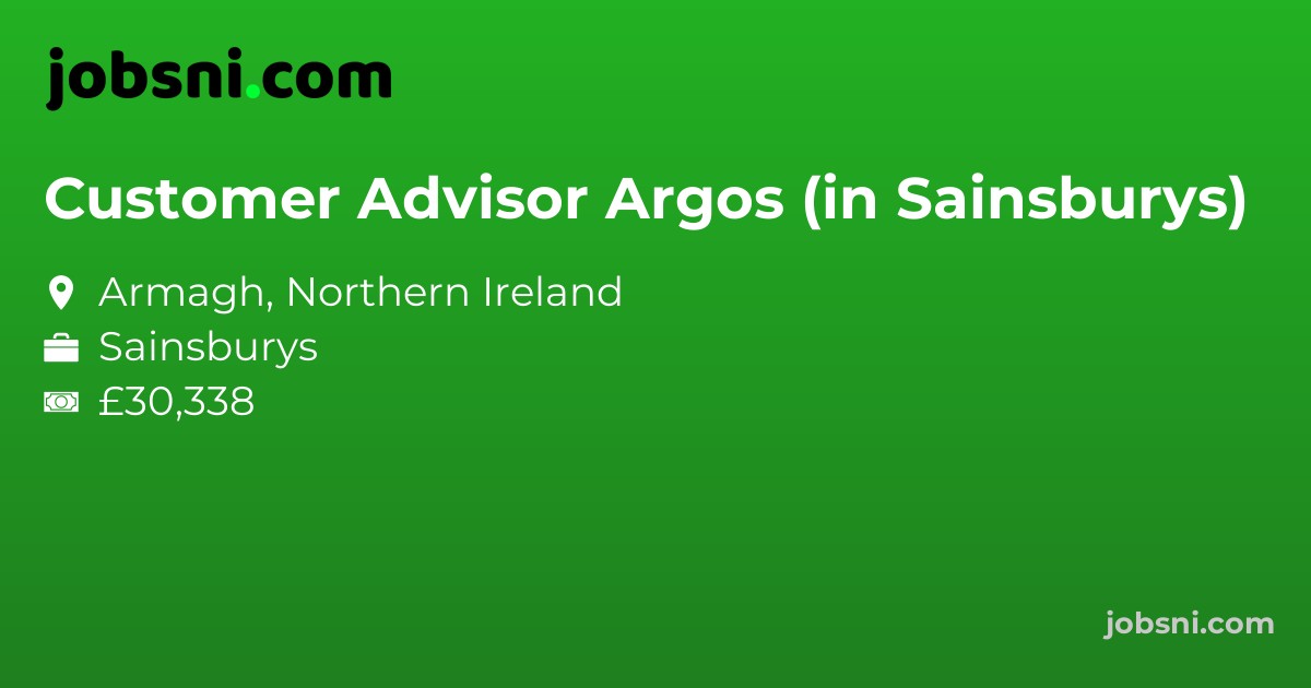 Customer Advisor Argos (in Sainsburys)