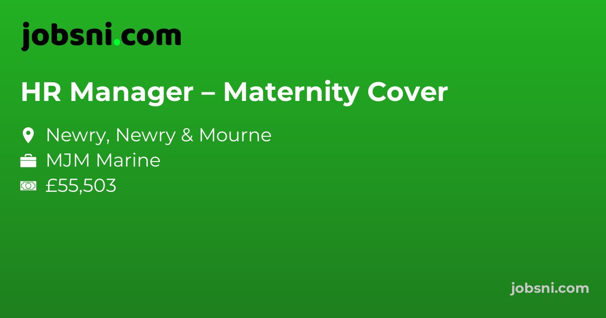 HR Manager – Maternity Cover