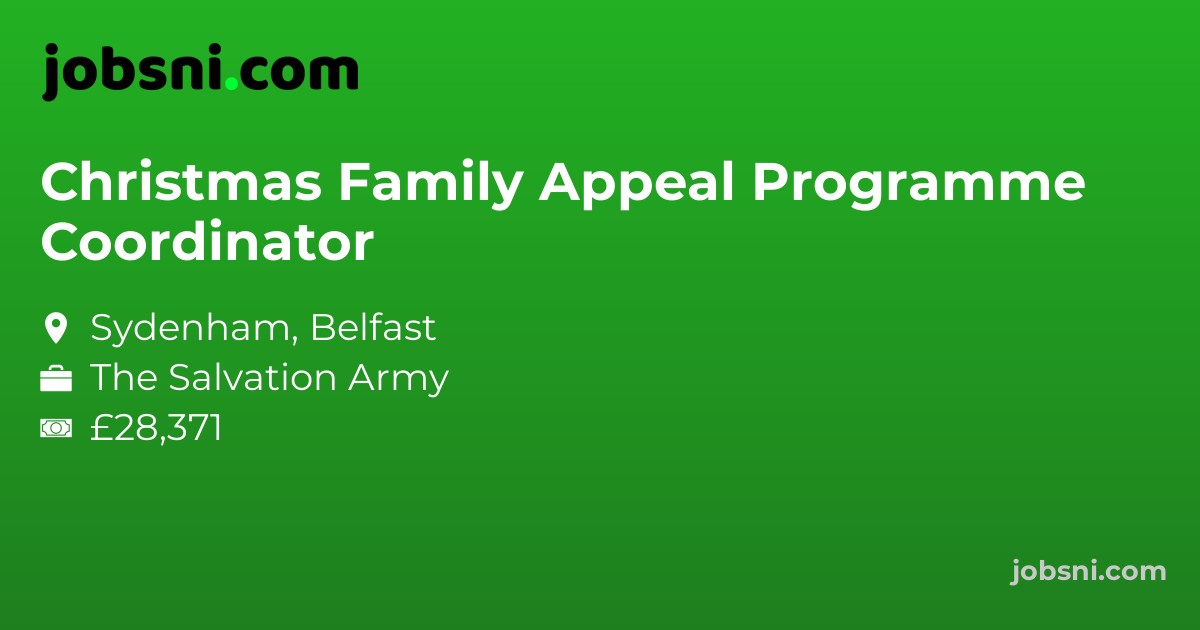 Christmas Family Appeal Programme Coordinator