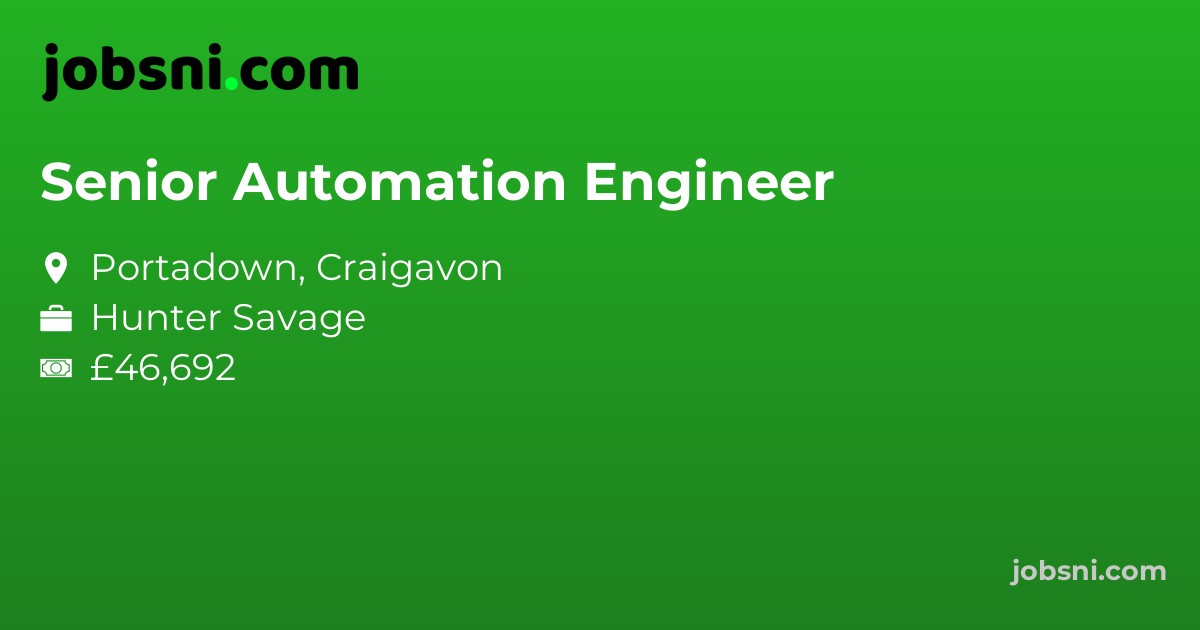 Senior Automation Engineer