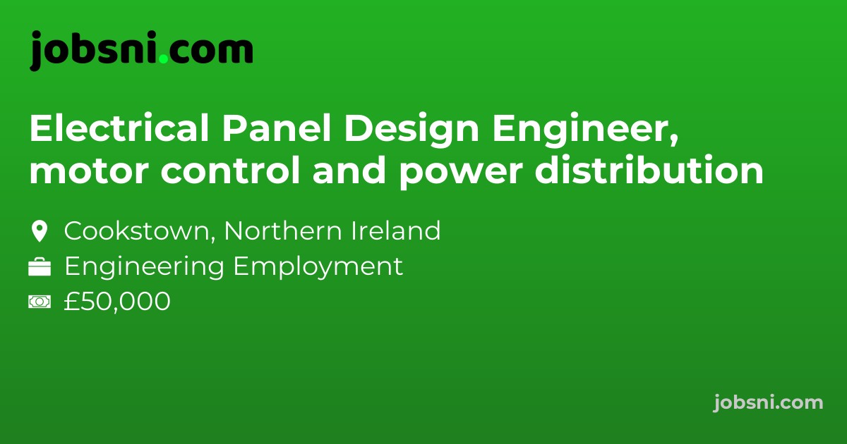 Electrical Panel Design Engineer, motor control and power distribution