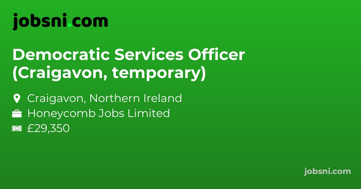 Democratic Services Officer (Craigavon, temporary)