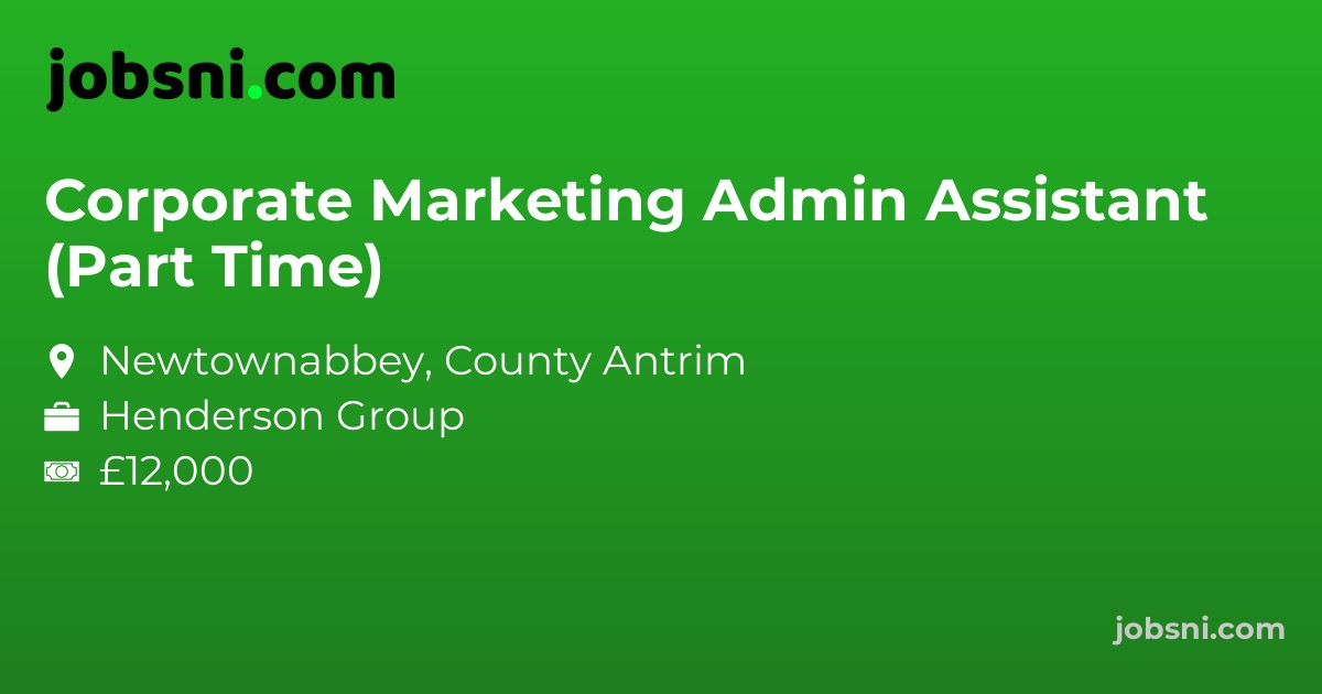 Corporate Marketing Admin Assistant (Part Time)