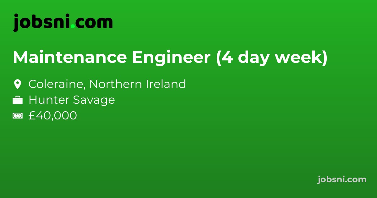 Maintenance Engineer (4 day week)