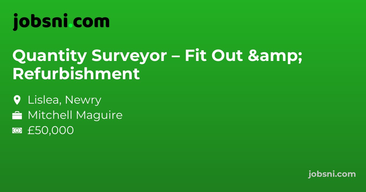 Quantity Surveyor – Fit Out & Refurbishment