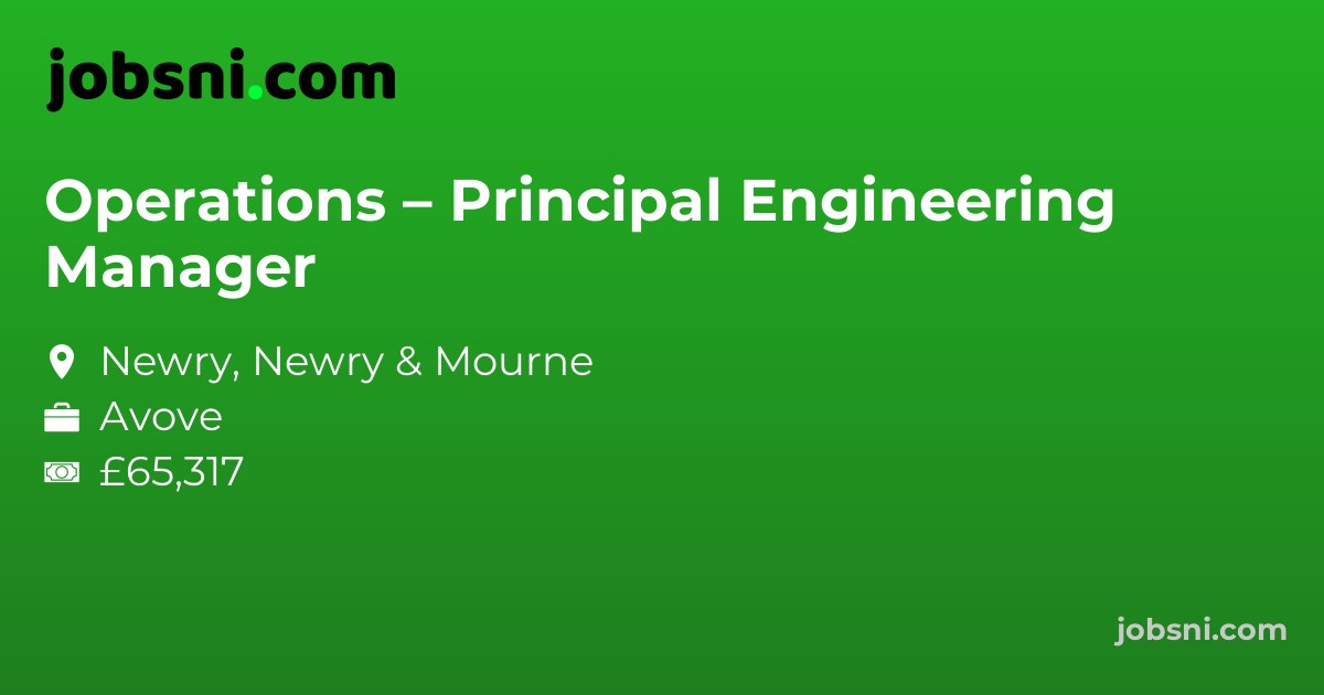 Operations – Principal Engineering Manager