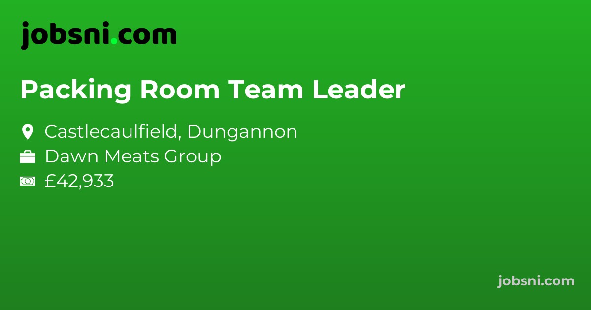 Packing Room Team Leader