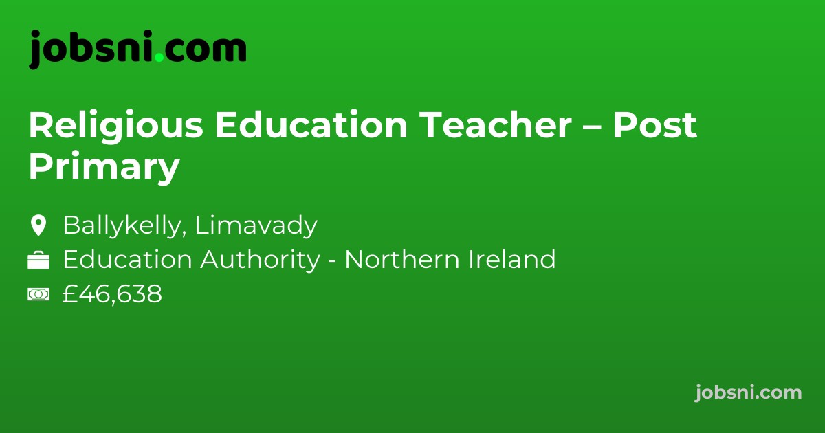 Religious Education Teacher – Post Primary