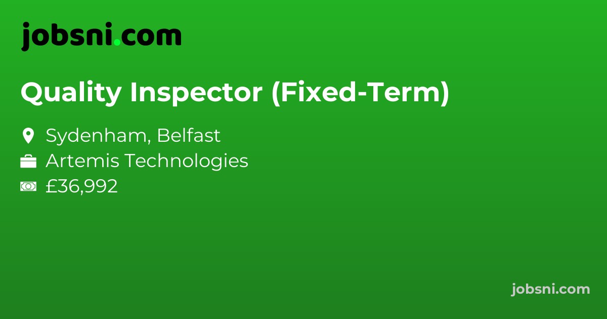 Quality Inspector (Fixed-Term)