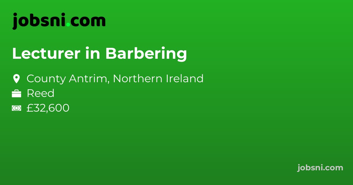 Lecturer in Barbering