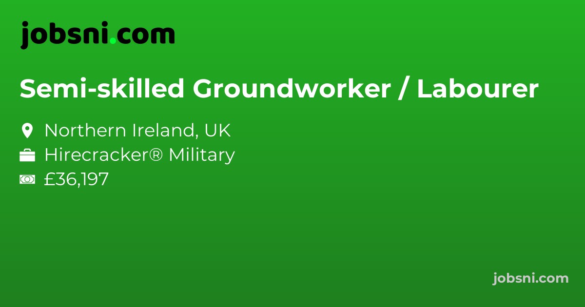 Semi-skilled Groundworker / Labourer