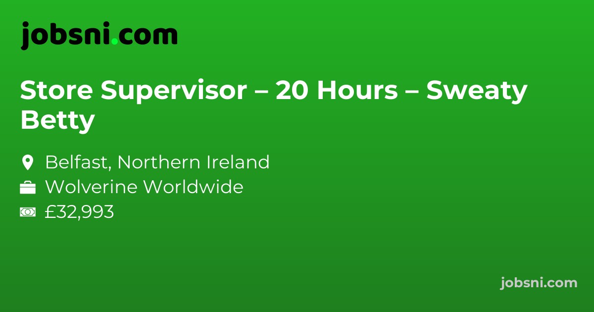 Store Supervisor – 20 Hours – Sweaty Betty