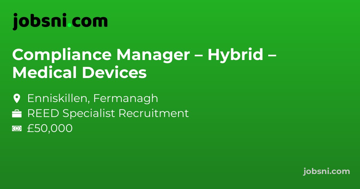 Compliance Manager – Hybrid – Medical Devices
