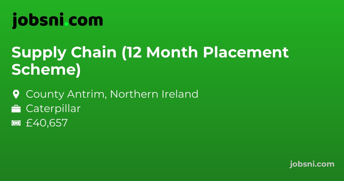 Supply Chain (12 Month Placement Scheme)