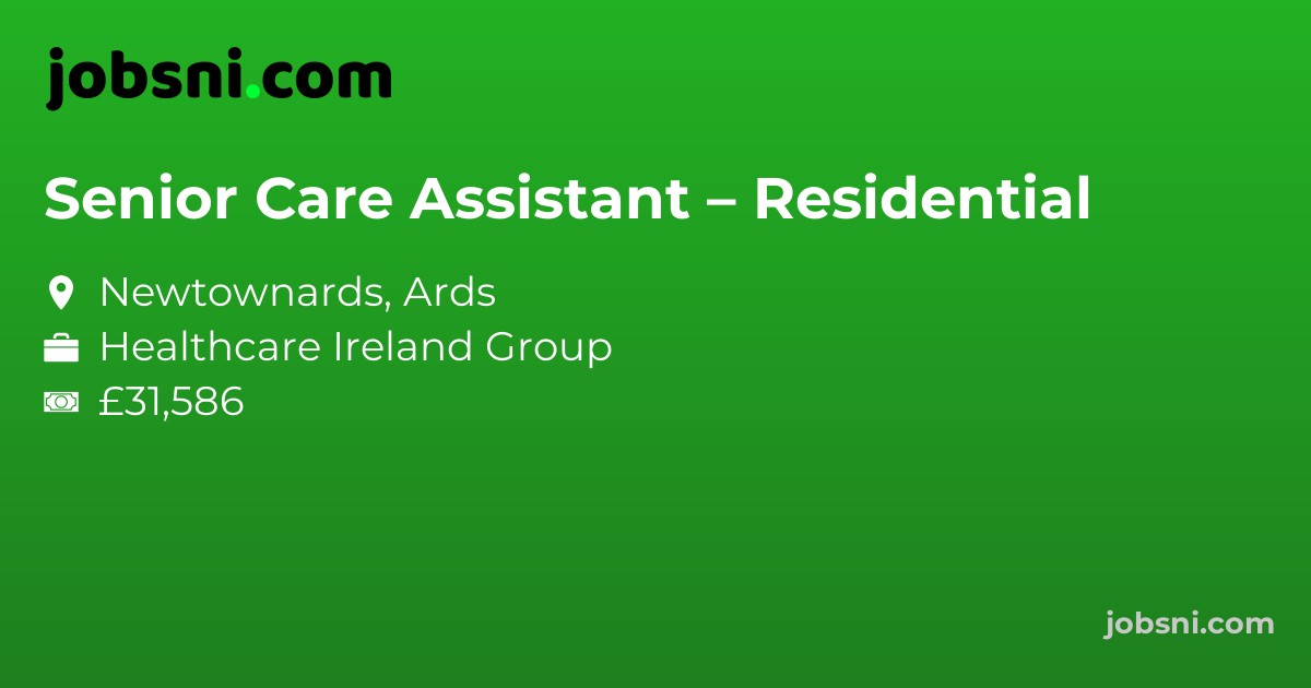Senior Care Assistant – Residential