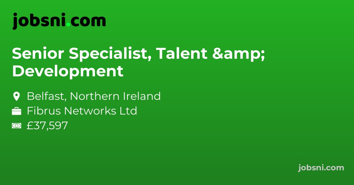 Senior Specialist, Talent & Development