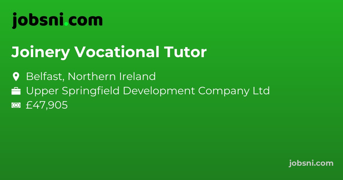 Joinery Vocational Tutor
