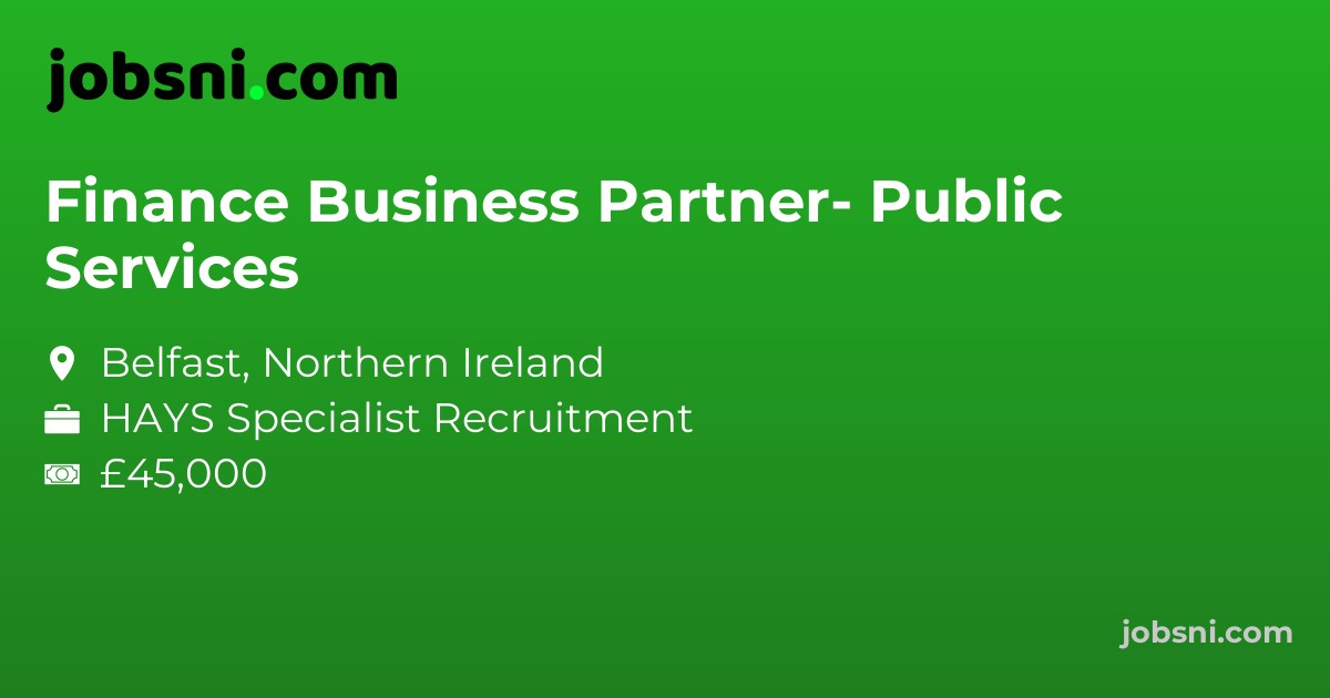 Finance Business Partner- Public Services