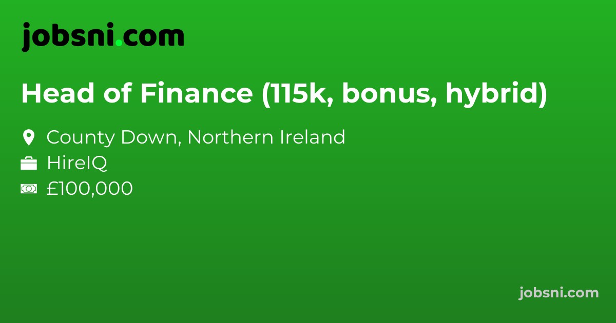 Head of Finance (115k, bonus, hybrid)