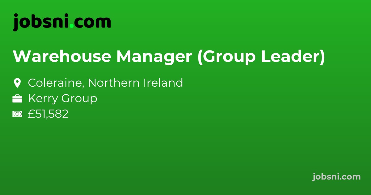 Warehouse Manager (Group Leader)