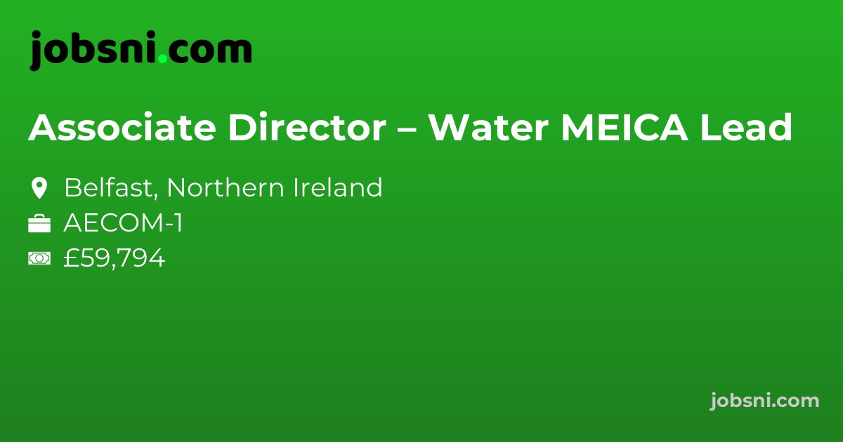 Associate Director – Water MEICA Lead