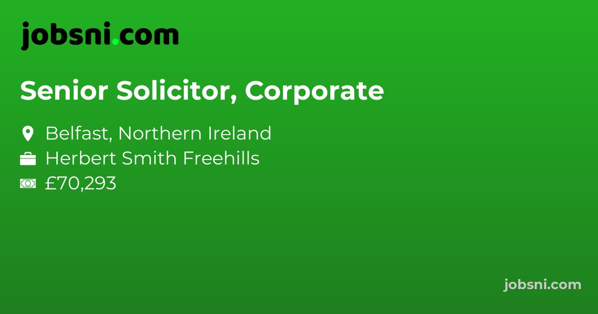 Senior Solicitor, Corporate
