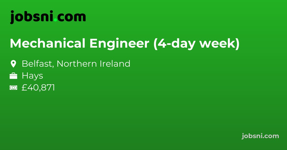 Mechanical Engineer (4-day week)