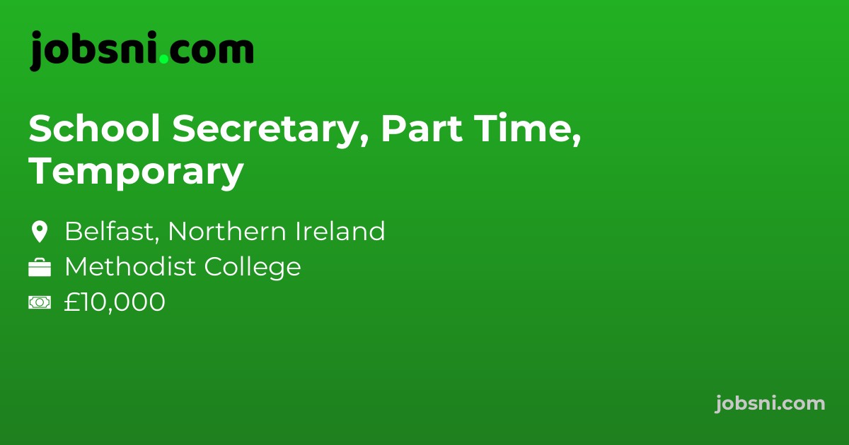 School Secretary, Part Time, Temporary