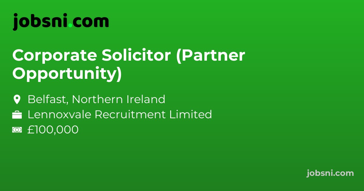 Corporate Solicitor (Partner Opportunity)
