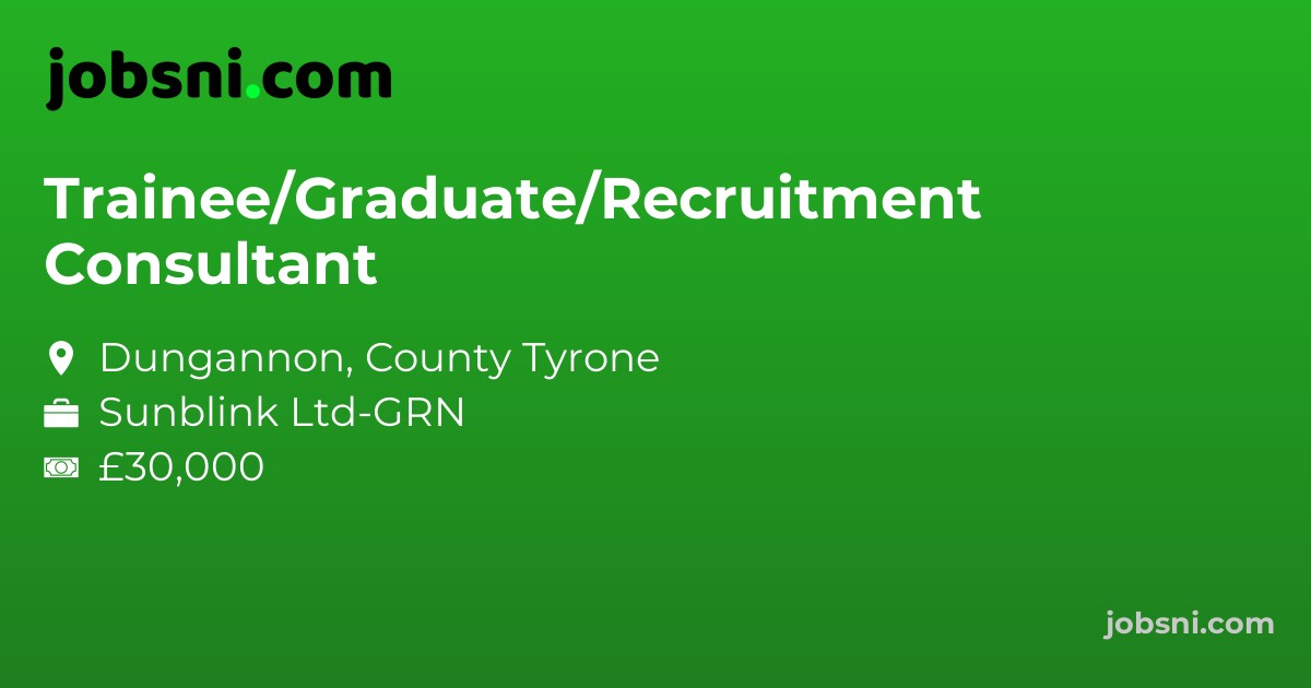 Trainee/Graduate/Recruitment Consultant