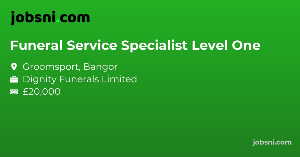 Funeral Service Specialist Level One