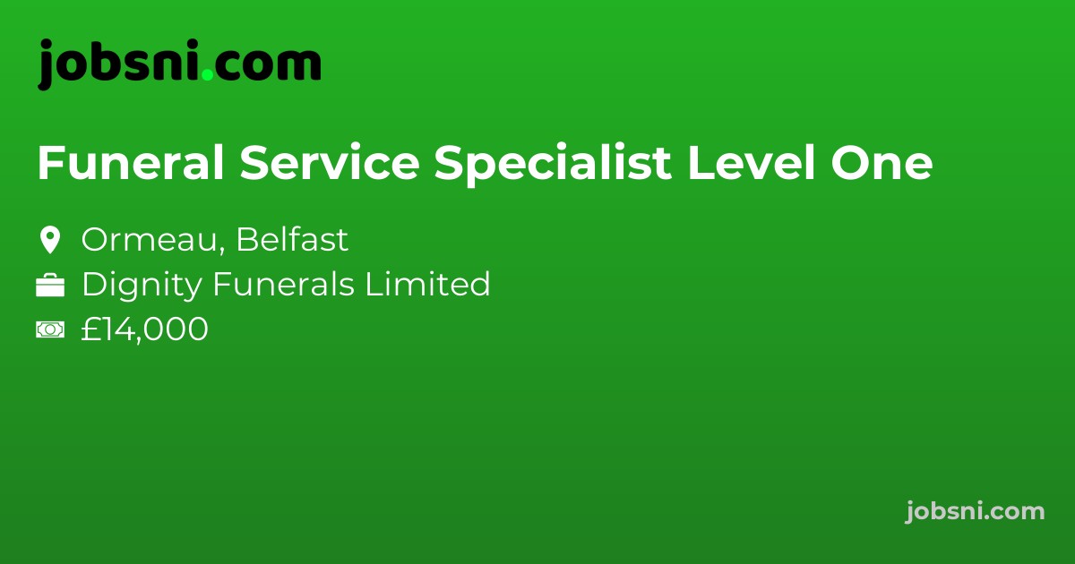 Funeral Service Specialist Level One