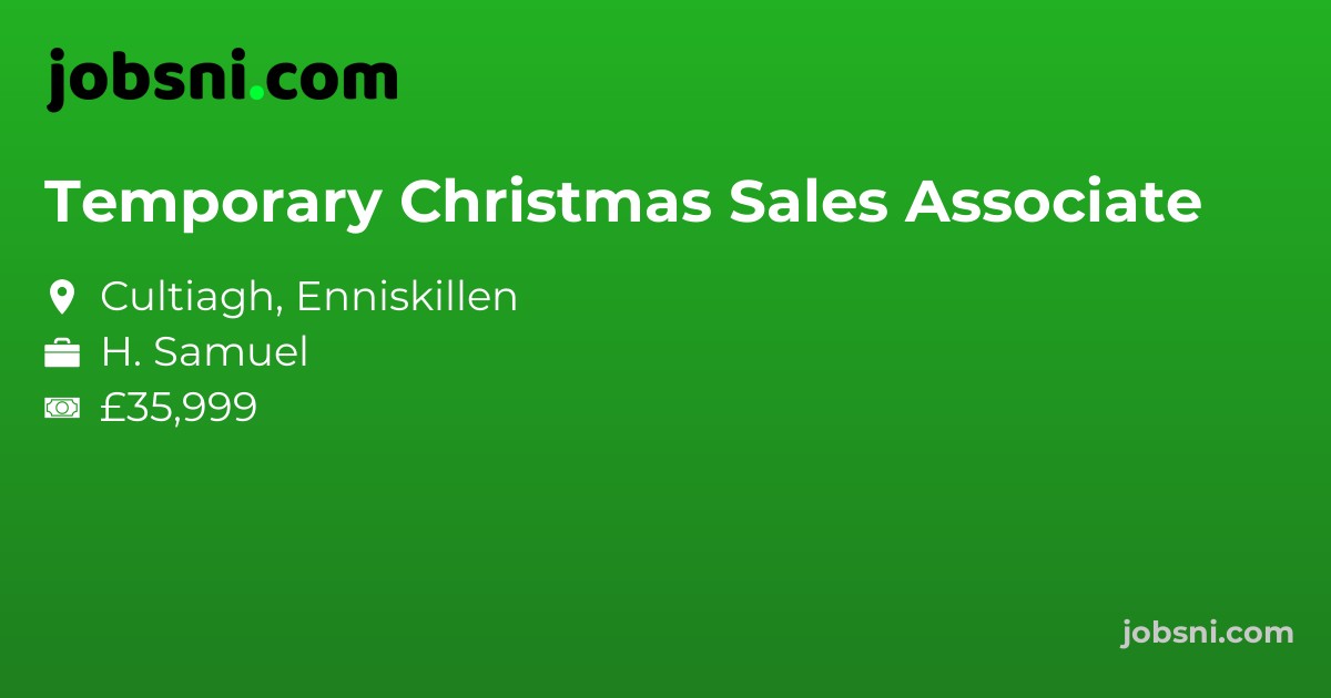 Temporary Christmas Sales Associate