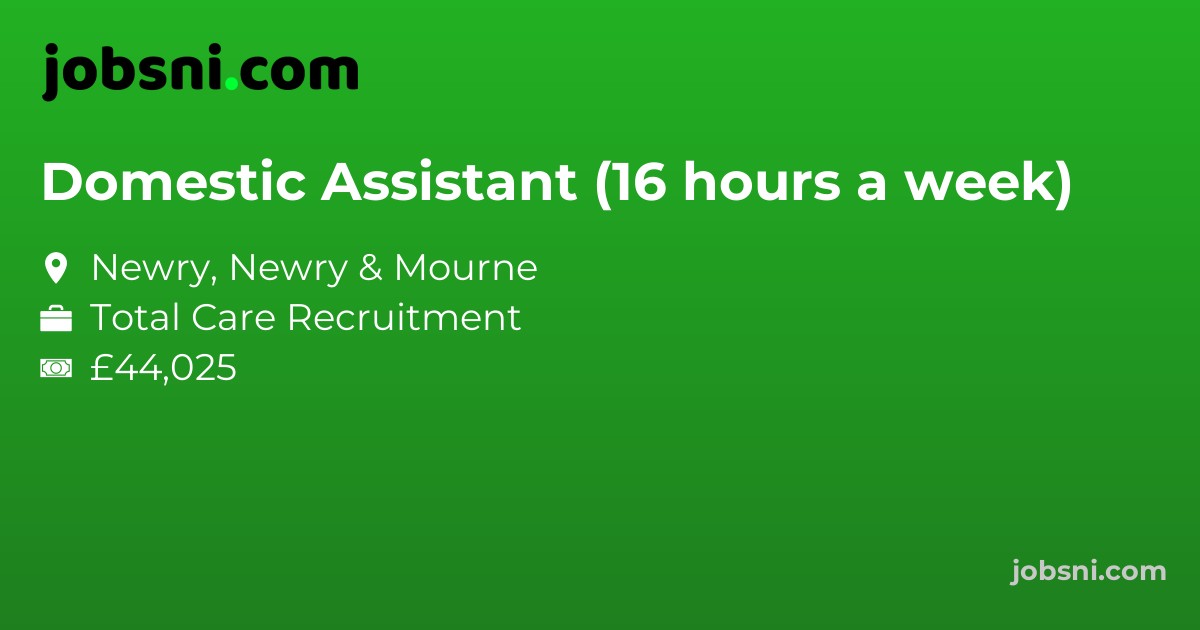 Domestic Assistant (16 hours a week)
