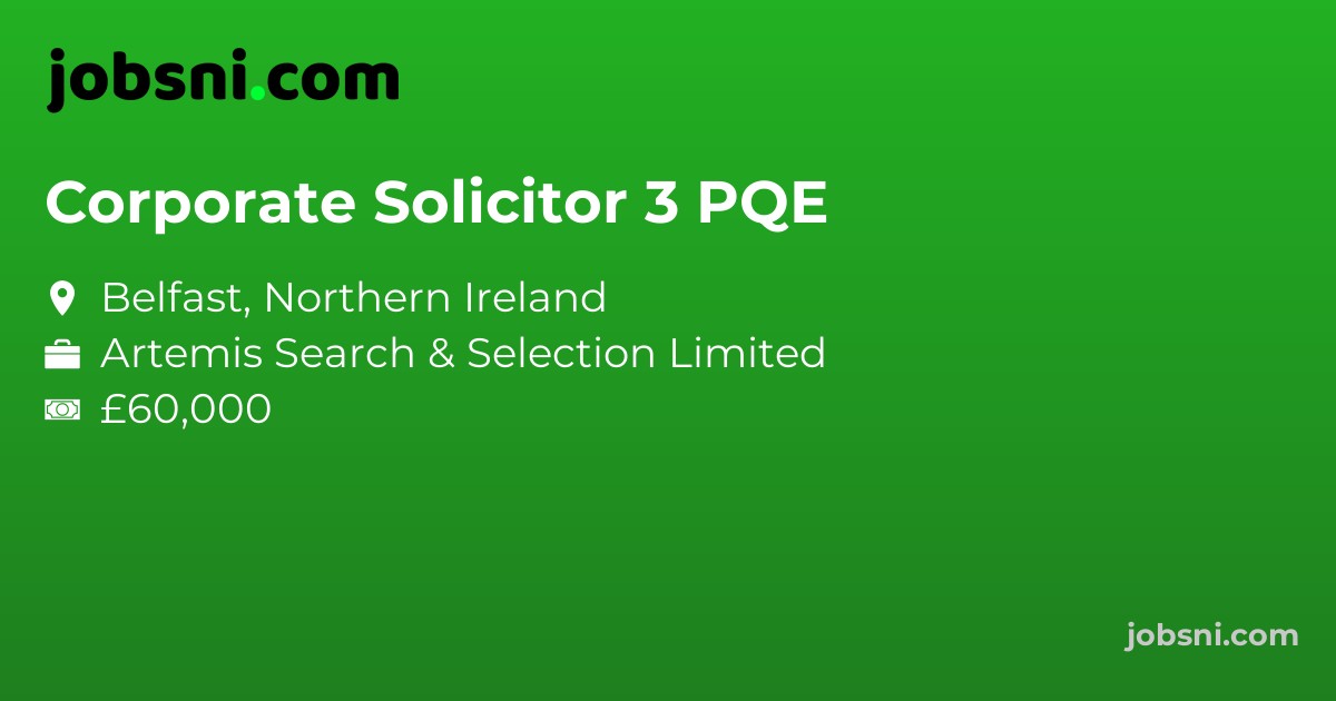 Corporate Solicitor 3 PQE