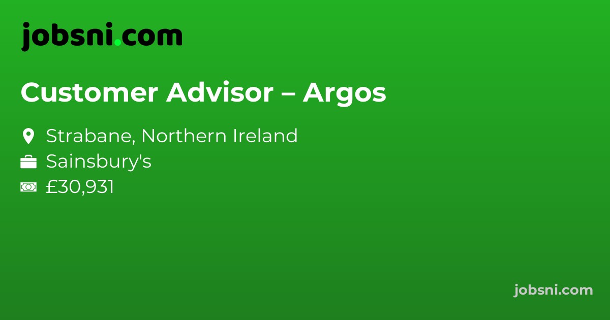 Customer Advisor – Argos