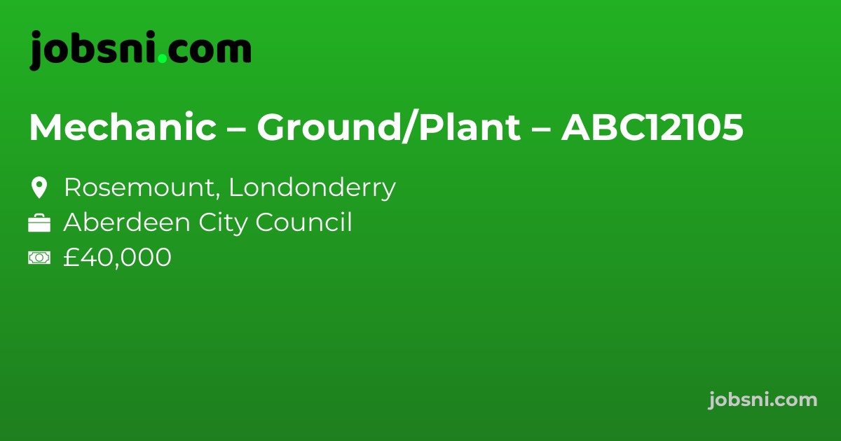 Mechanic – Ground/Plant – ABC12105