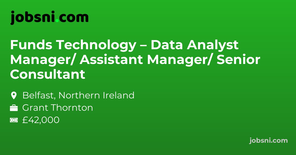 Funds Technology – Data Analyst Manager/ Assistant Manager/ Senior Consultant