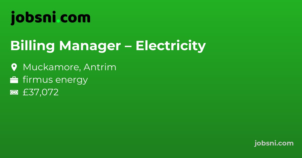 Billing Manager – Electricity