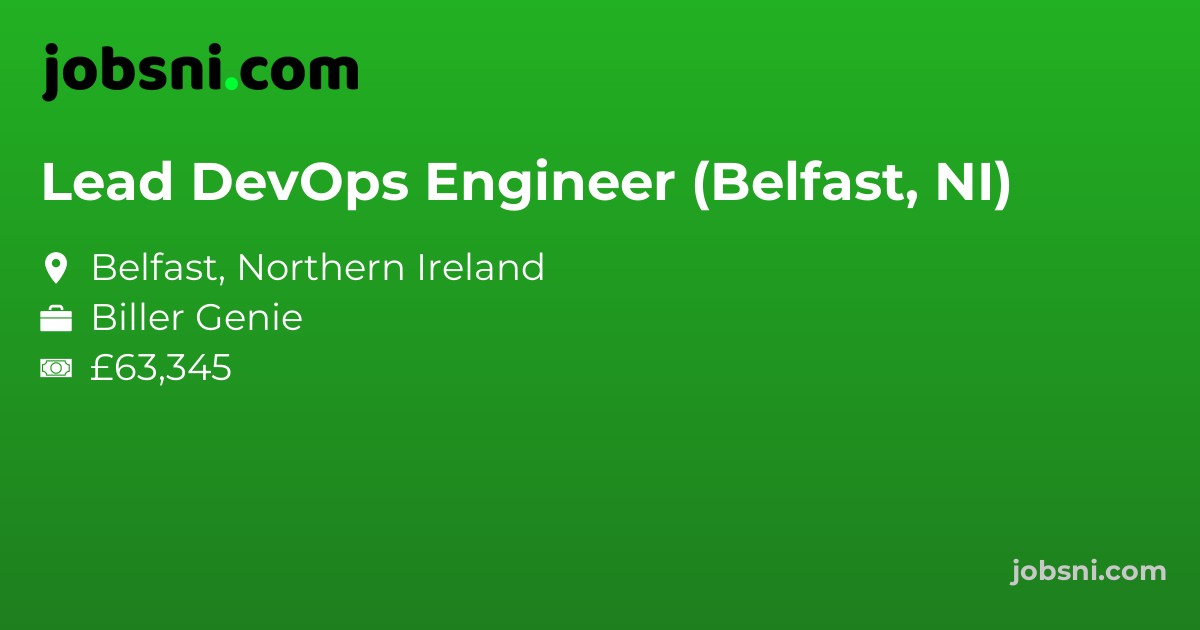 Lead DevOps Engineer (Belfast, NI)