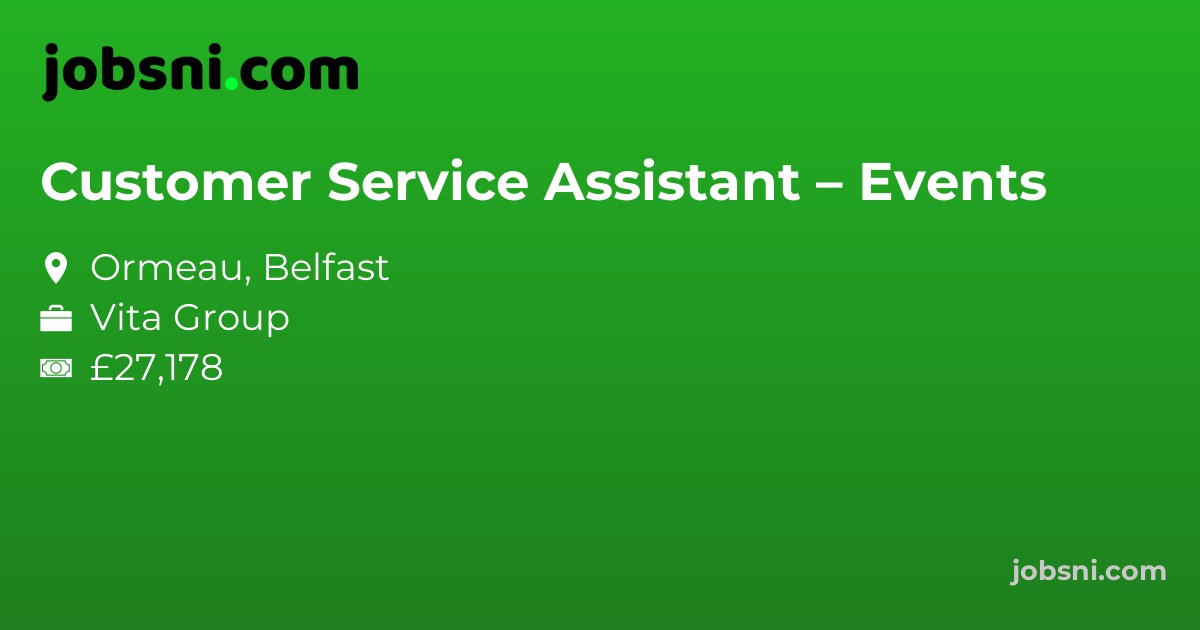 Customer Service Assistant – Events