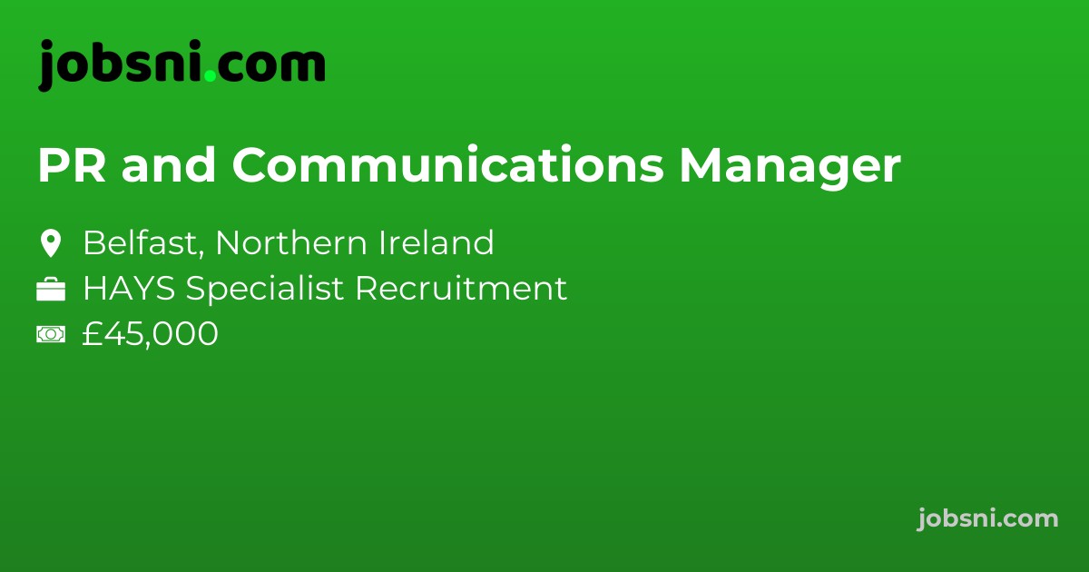 PR and Communications Manager