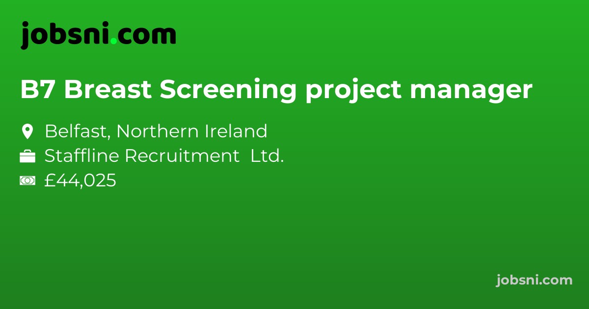B7 Breast Screening project manager