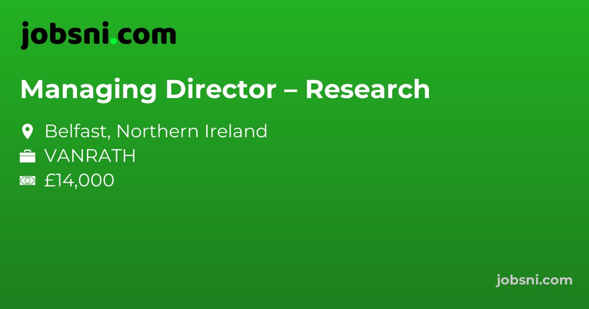 Managing Director – Research