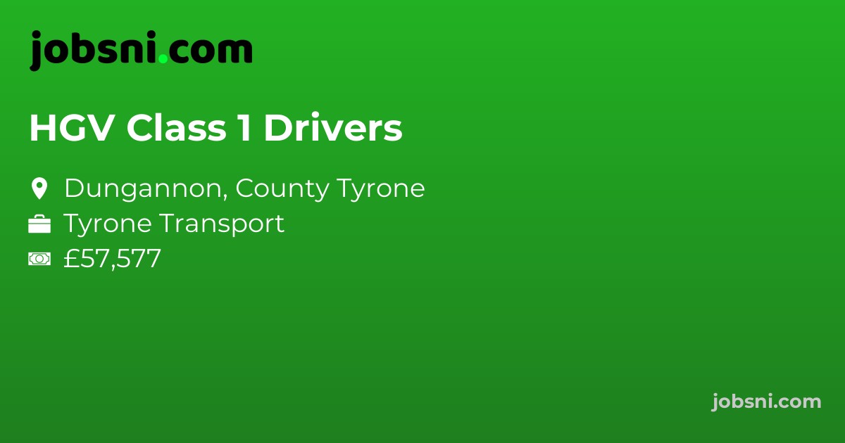 HGV Class 1 Drivers