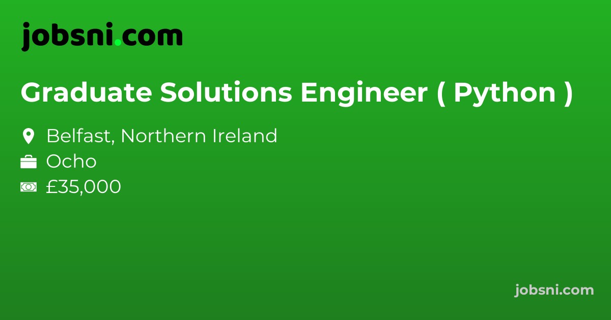 Graduate Solutions Engineer ( Python )