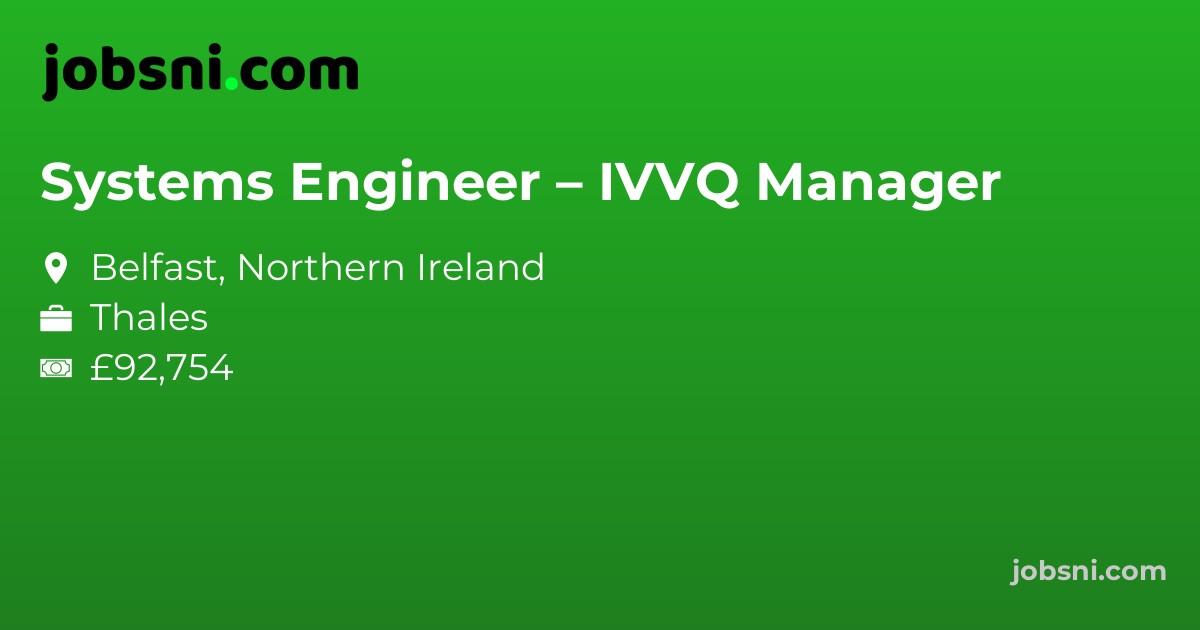 Systems Engineer – IVVQ Manager