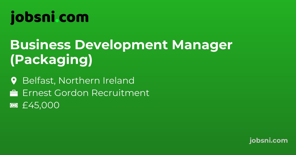 Business Development Manager (Packaging)
