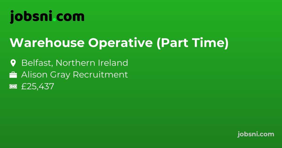 Warehouse Operative (Part Time)
