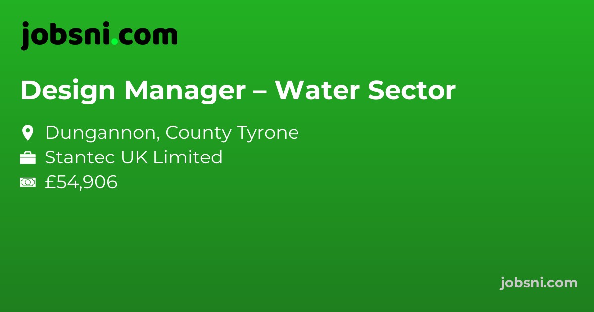 Design Manager – Water Sector